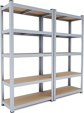 Set 2 scaffali metallo e MDF