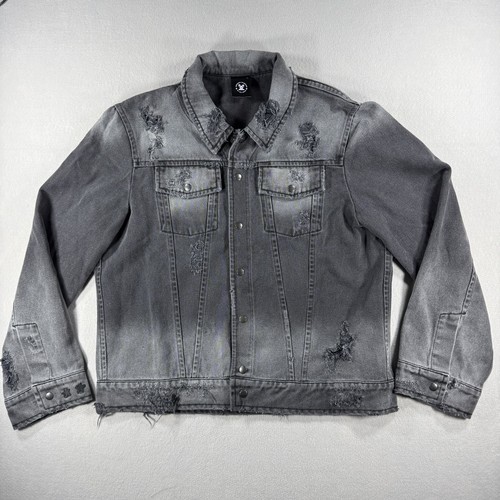 Giacca denim nero - , invecchiato