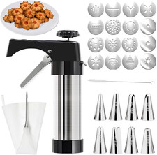 Pressa per Biscotti, Pistola per Dolci in Acciaio Inox Spara Biscotti Profession