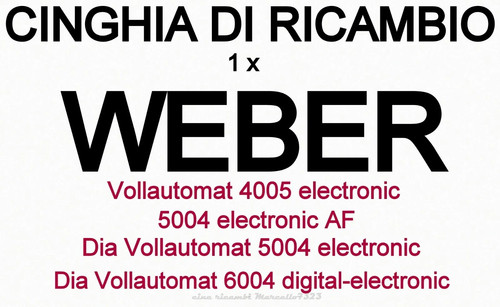 Cinghia ricambio weber - di,