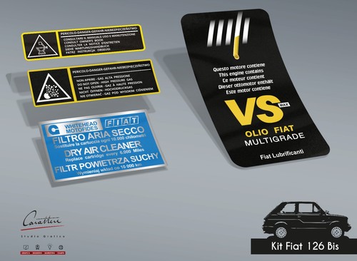 Kit adesivi fiat - kit,