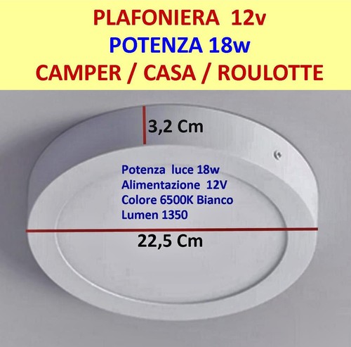 Led soffitto plafoniera 18w - soffitto,