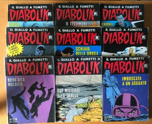 Lotto diabolik costola bianca - diabolik,