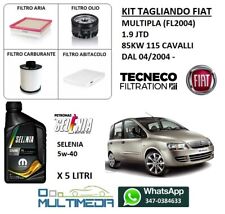 KIT TAGLIANDO E OLIO ORIGINALE 5W40 FIAT MULTIPLA 1.9 JTD 85KW 115CV DAL 2005