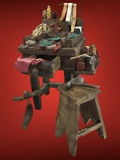 Banco Calzolaio scarpe O' scarpar' Antichi MestieriScena Mercato 17 cm