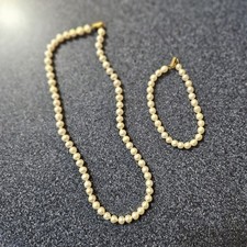 Set collana e bracciale perle