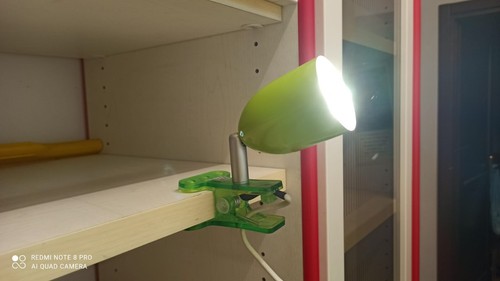 Faretto singolo led con pinza - led,