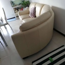 Divano angolare in pelle