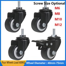 Ruote Girevoli in Gomma Doppio