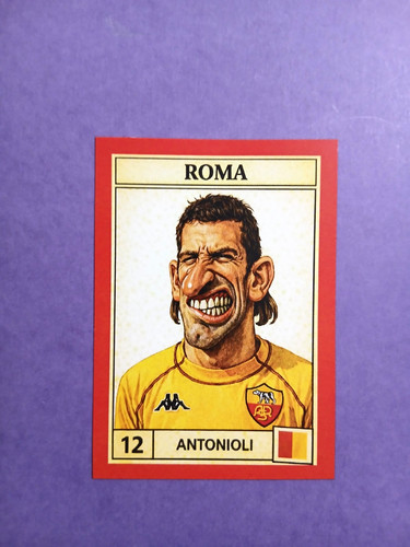 Figurina caricatura calciatori - figurina,