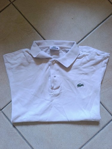 Polo lacoste uomo bianca - lacoste,