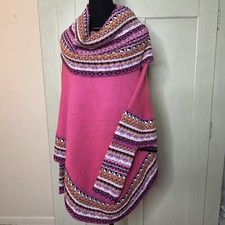 Poncho scialle avvolgente