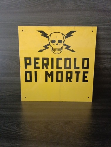 Tabella pericolo morte - tabella,