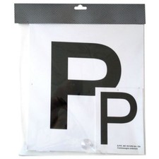 Contrassegno P Principiante riflettente regolamentare a norma con ventosa