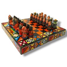 Scacchiera Inca Conquistadores 20x20 cm aztechi (3) peruviana sudamericana S13
