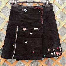 Desigual gonna nera a portafoglio con bottoni decorativi