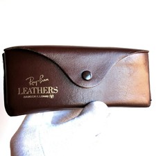 custodia occhiali da sole RAY BAN B&L LEATHERS sunglasses case bausch&lomb pelle