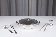 Set da cucina anni '50 acciaio