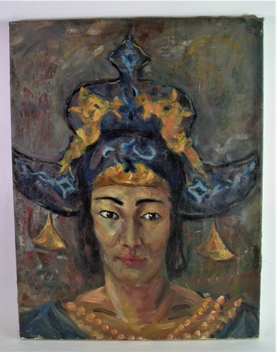 Antico dipinto olio - ad, 1920-