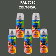 Ral 7010 Grigio Tenda Brillante Bomboletta Spray 5 X 400ml Spedizione &politur