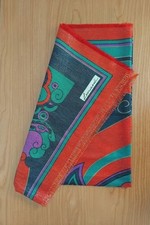 Foulard vintage Leonardi con fiori grafici