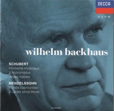 Schubert - Momenti Musicali, 2 Improvvisi / Wilhelm Backhaus CD