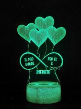 Lampada led 3d  luce con