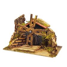 Casetta con mulino a vento 15x10x10 cm per presepe
