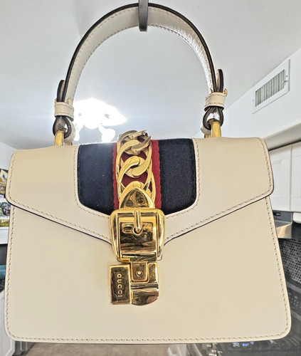 Borsa gucci bianca pelle - borsa,