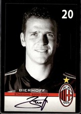 cartolina postcard Calcio Milan con Autografo 2000/01.  - Bierhoff