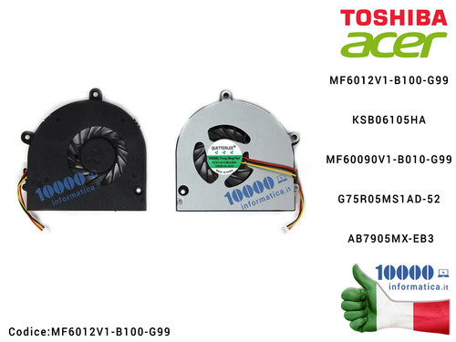 Ventola fan cpu - cpu, toshiba