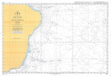 4202 East Coast South America Sud Atlantico Oceano il Grafico Mappa Marittimo