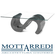 TAVOLINO CON BASE IN PIETRA FOSSILE STONES FLEXUS - Chiama x sconto