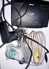 Trust Modem Router ADSL2+24Mbps, PPPoE, completo alimentatore e cavi #Back2eBay