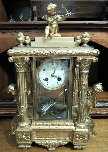 Antico orologio appoggio 4 - orologio, d'appoggio