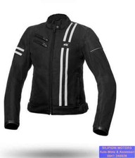 Giacca Donna Moto SPYKE RIDER SUMMER LADY GT Nero/Bianco Estiva-Mezza Stagione