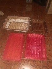 STOCK CESTI VASSOI CESTO VASSOIO IN VIMINI