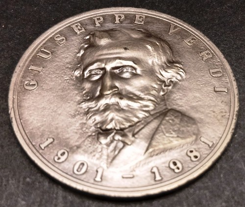 Medaglia giuseppe verdi - medaglia,