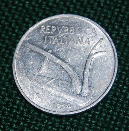 Moneta lire del 1954 - moneta,