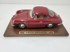 Burago Porsche 356 B Coupé (1961) Rosso , modellino statico metallo scala 1:18