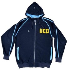 Pile con cappuccio e zip intera Kukri UCD University of California Davis taglia media
