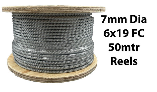 Cavo filo acciaio zincato 7mm - filo,