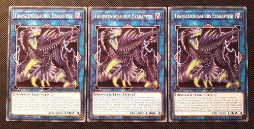 3x transcendosaurus - yu-gi-oh!,