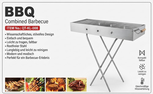 Combined barbecue bbq - barbecue,