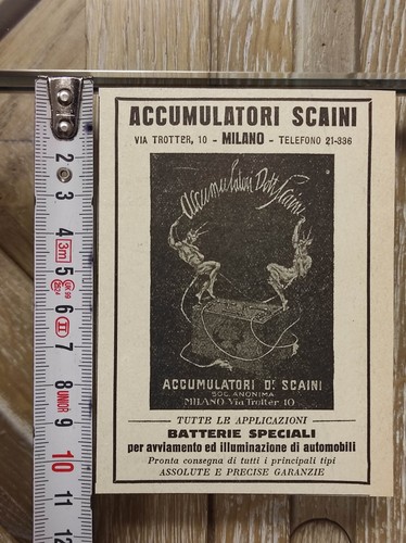 Antica pubblicità del 1923