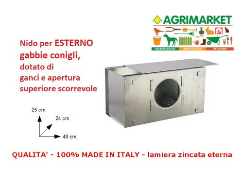 Nido esterno fattrici gabbia - nido,