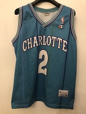 Maglia Larry Johnson Charlotte Hornets - Champion Jersey Size L Nba