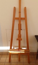 Cavalletto treppiede legno pittura disegno, 50 x 171 cm , buone condizioni 