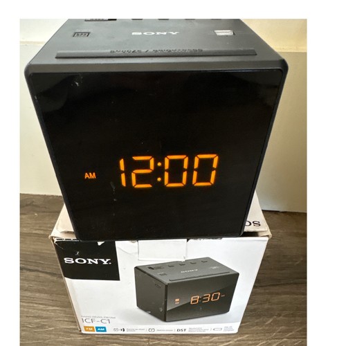 Sony icf digital cube clock - sony, icf-c1