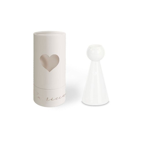 Vaso angelo bianco vetro - vaso,